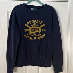 Vintage Polo by Ralph Lauren “Norfolk Naval station” crewneck